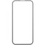 Защитное стекло LuxCase для экрана Apple iPhone 15/ 16 [2.5D, олеофобное покрытие, 0.33 мм, цвет рамки - черный, в комплекте: 1 шт]