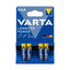 Батарейка Varta Longlife Power Micro AAA (LR03/FR03) [щелочная (LR), 1.5 В, 4 шт]
