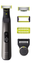 Триммер Philips OneBlade QP6551/30 серебристый/зеленый, черный [длина стрижки до 10 мм, установок длины - 14, насадок - 4 шт, питание - от аккумулятора]