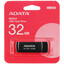 Память USB Flash 32 ГБ A-Data UC310 [UC310-32G-RBK] [USB 3.2 Gen 1/USB Type-A, до 100 Мбайт/сек, поворотный (флип), пластик]