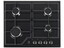Газовая варочная поверхность Electrolux GPE263MB [конфорок - 4 шт, решетки - чугун, панель - эмалированная сталь, электроподжиг, газ-контроль, черный]