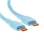Кабель Baseus USB Type-C - USB Type-C голубой [USB 2.0, форма - круглая, оплетка - TPE, 5 А, 100 Вт, 1 шт]