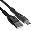Кабель KEYRON micro USB-B - USB Type-A черный 1.5 м [форма - круглая, оплетка - нейлоновая, 3 А, металлический корпус разъемов, 1 шт]