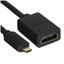 Переходник однонаправленный Ugreen HDMI - micro HDMI, 0.22 м [розетка - вилка, длина - 0.22 м, 3840x2160, 30 Гц]