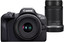Беззеркальный фотоаппарат Canon EOS R100 RF-S18-45 IS STM + RF-S55-210 IS STM KIT черный [с 2 объективами, кроп, 24.1 Мп, фото: 6000x4000 пикс, до 6.5 кадр./сек, видео 4K, Bluetooth, Wi-Fi]