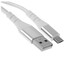 Кабель DEXP micro USB-B - USB Type-A белый 1 м [форма - круглая, оплетка - нейлоновая, 3 А, металлический корпус разъемов, 1 шт]