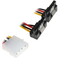 Переходник для блока питания FinePower Molex->2xSATA [Molex - SATA Power (15 pin) x2, 450 мм]