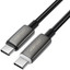 Кабель ACEFAST USB Type-C - USB Type-C черный [USB 2.0, форма - круглая, оплетка - нейлоновая, 3 А, 60 Вт, металлический корпус разъемов, 1 шт]