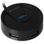 USB-разветвитель A4Tech HUB-30C [USB 3.2 Gen 1 Type-A х 4, кабель - 50 см, корпус черный]