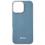 Накладка  Pitaka Ultra-Slim Case для Apple iPhone 16 Pro Max синий/голубой [алюминий, кевлар, стилизация - рельеф]