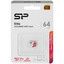Карта памяти Silicon Power microSDXC 64 ГБ [SP064GBSTXBV1V20] [A1, Class 10, UHS Class 1, Video Class 10, запись - 10 Мбайт/сек, чтение - 100 Мбайт/сек]