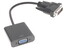 Переходник однонаправленный FinePower VGA - DVI-D, 0.2 м [розетка - вилка, длина - 0.2 м, 1920x1080, 60 Гц]
