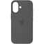 Накладка  Apple Silicone Case для Apple iPhone 16 серый [микрофибра, ТПУ]