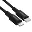 Кабель Ugreen Lightning 8-pin - USB Type-C черный [USB 2.0, форма - круглая, оплетка - TPE, 3 А, 60 Вт, 1 шт]