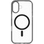 Накладка  KEYRON Magnet Origin для Apple iPhone 17 прозрачный/черный [ПУ, ТПУ]