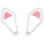 Аксессуары для наушников Aceline Kitty ears белый [силикон]