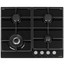 Газовая варочная поверхность Gorenje GTW641AKB [конфорок - 4 шт, решетки - чугун, панель - закаленное стекло, электроподжиг, газ-контроль, черный]