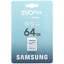 Карта памяти Samsung EVO Plus SDXC 64 ГБ [MB-SC64K/AM] [A1, Video Class 10, чтение - 130 Мбайт/сек]