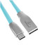 Кабель Cablexpert USB Type-C - USB Type-A голубой [USB 2.0, форма - плоская, оплетка - силиконовая, 2 А, 15 Вт, металлический корпус разъемов, 1 шт]