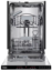 Встраиваемая посудомоечная машина Haier HDWE10-292RU [расход воды - 9 л, кол-во комплектов - 10, защита от протечек, 45.2 см х 81.8 см - 87.8 см  х 57.7 см]