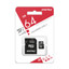 Карта памяти Smartbuy microSDXC 64 ГБ [SB64GBSDCL10-01] [Class 10, UHS Class 1, запись - 30 Мбайт/сек, чтение - 60 Мбайт/сек]
