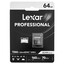 Карта памяти Lexar microSDXC 64 ГБ [LMS1066064G-BNANG] [A2, UHS Class 3, Video Class 30, запись - 70 Мбайт/сек, чтение - 160 Мбайт/сек]