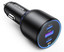 Автомобильное ЗУ Ugreen CD293 черный [мощность - 130 Вт, 5 А, до 20 В, без кабеля, AFC, Apple PD, BC1.2, HFC]