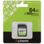 Карта памяти Kingston SDXC 64 ГБ [SDS3/64GB] [A1, UHS Class 1, Video Class 10, чтение - 100 Мбайт/сек]