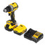 Дрель-шуруповерт DeWalt DCD800P2T XR FLEXVOLТ 18/54V [2 АКБ, бесщеточный, безударный, быстрозажимной, 90 Н·м, Li-Ion, 5 А*ч, кейс, 1.2 кг]