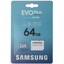 Карта памяти Samsung EVO Plus microSDXC 64 ГБ [MB-MC64SA/APC] [A1, UHS Class 1, Video Class 10, чтение - 160 Мбайт/сек]