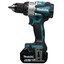 Дрель-шуруповерт Makita DDF489RTJ LXT 18V [2 АКБ, бесщеточный, безударный, быстрозажимной, 73 Н·м, Li-Ion, 5 А*ч, кейс, 1.8 кг]