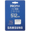 Карта памяти Samsung PRO Plus microSDXC 512 ГБ [MB-MD512SA/CN] [A2, UHS Class 3, Video Class 30, запись - 130 Мбайт/сек, чтение - 180 Мбайт/сек]