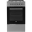 Комбинированная плита Beko FSE52130GSS серый [конфорок газовых - 4 шт, духовка - 55 л, покрытие - эмалированная сталь, электроподжиг]