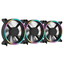 Комплект вентиляторов Razer Kunai 120MM aRGB LED PWM [RC21-01810100-R3M1] черный [120 x 120 мм, 4 pin, 500 об/мин - 2200 об/мин, 15 дБ - 35 дБ, в комплекте - 3]