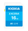 Карта памяти KIOXIA EXCERIA SDXC 16 ГБ [LNEX1L016GG4] [Class 10, UHS Class 1, чтение - 100 Мбайт/сек]