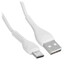 Кабель Hoco USB Type-C - USB Type-A белый 1 м [форма - круглая, оплетка - ПВХ, 3 А, 1 шт]