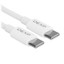 Кабель DEXP USB Type-C - USB Type-C белый [форма - круглая, оплетка - нейлоновая, 3 А, 60 Вт, 1 шт]