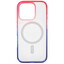 Накладка  uBear Fusion Mag Case для Apple iPhone 16 Pro синий/прозрачный, розовый [ПК, ТПУ]