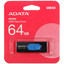 Память USB Flash 64 ГБ A-Data UV320 [AUV320-64G-RBKBL] [USB 3.2 Gen 1/USB Type-A, до 100 Мбайт/сек, выдвижной (слайдер), пластик]