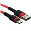 Кабель Baseus USB Type-C - USB Type-A красный [форма - круглая, оплетка - нейлоновая, 3 А, металлический корпус разъемов, 1 шт]
