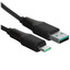 Кабель KEYRON USB Type-C - USB Type-A черный [USB 2.0, форма - круглая, оплетка - нейлоновая, 6 А, 66 Вт, 1 шт]