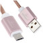 Кабель Cablexpert micro USB-B - USB Type-A золотистый [USB 2.0, форма - круглая, оплетка - стальная, 2 А, 10 Вт, металлический корпус разъемов, 1 шт]