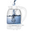 Электрочайник Polaris PWK 1797CGL Water Way Pro белый [1.8 л, 2200 Вт, скрытый нагревательный элемент, фильтр, материал корпуса - термостойкое стекло]