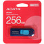 Память OTG USB Flash 256 ГБ ADATA UC300 [ACHO-UC300-256G-RNB/BU] [USB 3.2 Gen 1/USB Type-C, до 100 Мбайт/сек, выдвижной (слайдер), пластик]