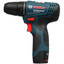Дрель-шуруповерт Bosch GSR 120-LI Professional [2 АКБ, щеточный, безударный, быстрозажимной, 30 Н·м, Li-Ion, 2 А*ч, кейс, 1 кг]