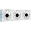 Комплект вентиляторов LIAN LI UNI FAN TL LCD WIRELESS 120-3 [G99.12TLLCD1W3W.R0] белый [124 x 120 мм, 4 pin, 350 об/мин - 1900 об/мин,  - 27 дБ, в комплекте - 3]