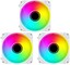 Комплект вентиляторов ARDOR GAMING Mistral PRO YH120 ELIW ARGB  белый [120 x 120 мм, 4 pin, 500 об/мин - 1500 об/мин, 23.8 дБ - 31.4 дБ, в комплекте - 3]