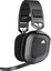 Наушники беспроводные Corsair HS80 RGB WIRELESS [охватывающие, закрытые, 20-40000, микр., рег. громк., type-C, радиоканал, чёрные] [охватывающие, радиоканал, до 20 ч, поддержка PS4, PS5, 20 Гц - 40000 Гц, 32Ω, подсветка - разноцветная]