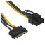Переходник для питания Cablexpert CC-PCIE-SATA-20CM [SATA Power (15 pin) - 8-pin (PCI-E), 200 мм]