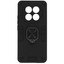 Накладка  BoraSCO Anti-Shok Case для Xiaomi REDMI Note 15 4G черный [металл, ПК, кольцо, подставка, противоударный]